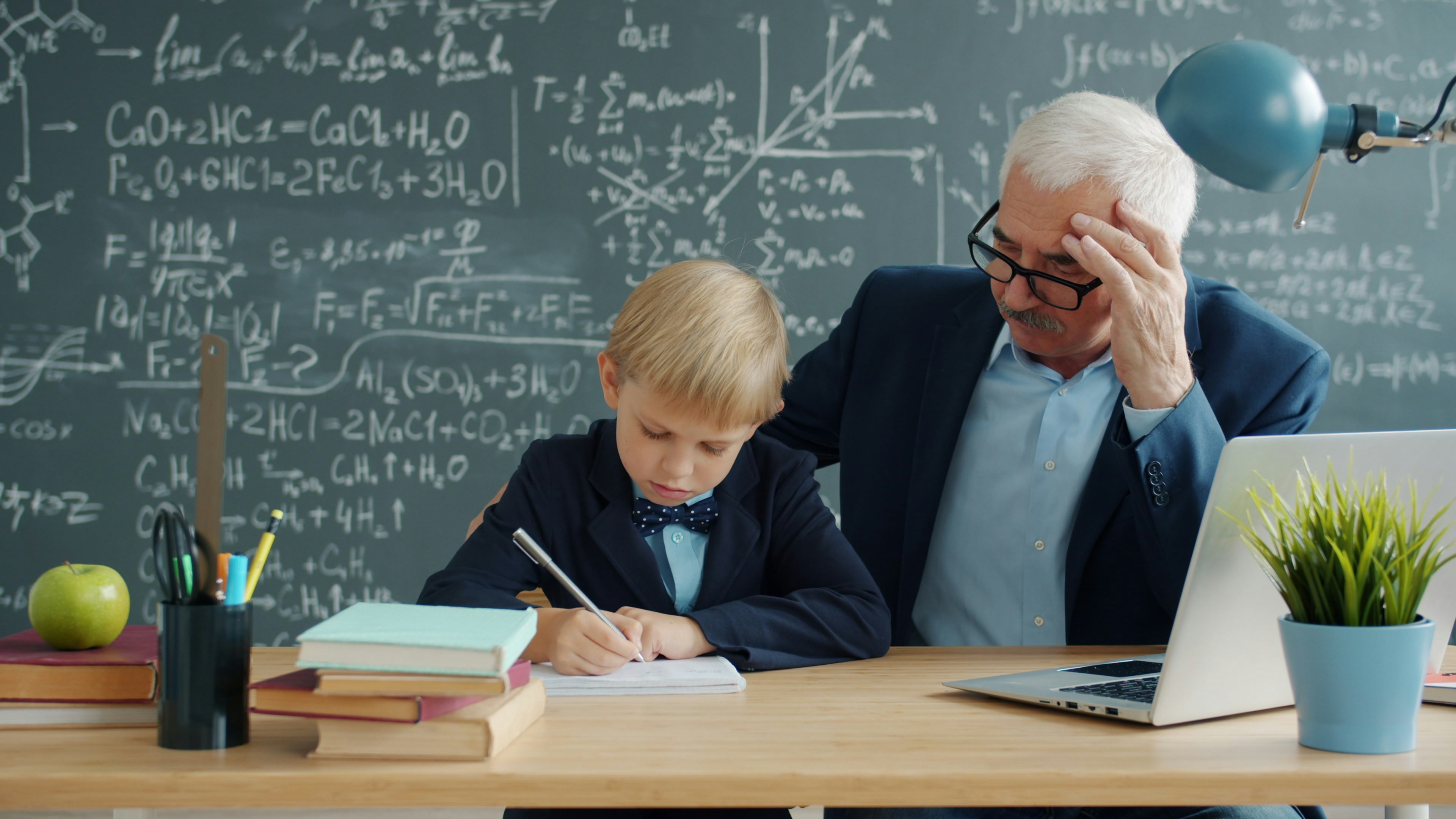 Tutor working one on one with a student